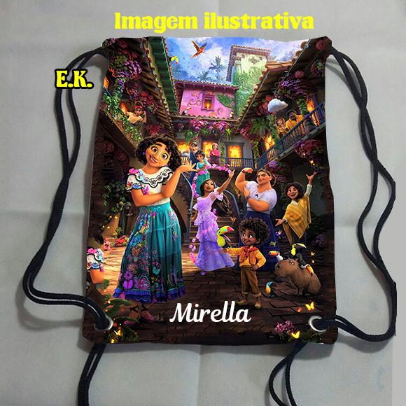 Mochilinha Mochila Sacolinha Sacochila Encanto 18x28cm