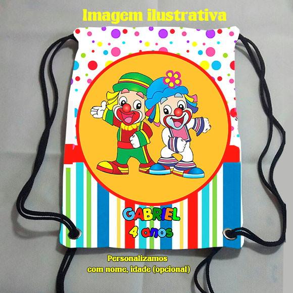 Mochilinha Mochila Sacolinha Sacochila Patati Patatá 18x28cm