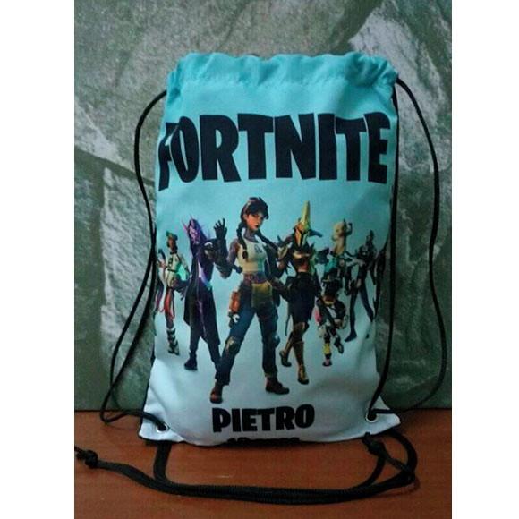 Mochila mochilinha sacochila sacolinha Fortnite 25x35cm