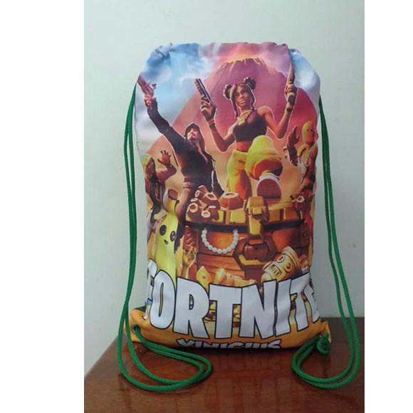 Mochila sacochila mochilinha sacolinha Fortnite 18x28cm (pequeno)