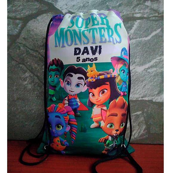 Sacochila mochila mochilinha sacolinha Super Monstros em Ação 1