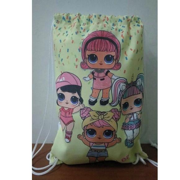 Mochila mochilinha sacochila sacolinha Lol Surprise 18x28cm