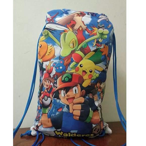 Mochilinha Sacolinha  mochila sacochila Pokémon 25x35cm