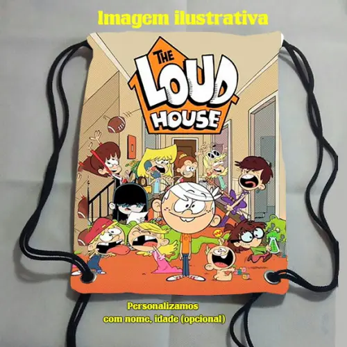 Mochilinha mochila sacochila sacolinha The Loud House 18x28cm (pequeno)