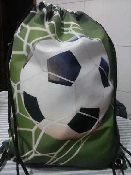 Mochila Sacochila Mochilinha sacolinha Futebol 25x35cm