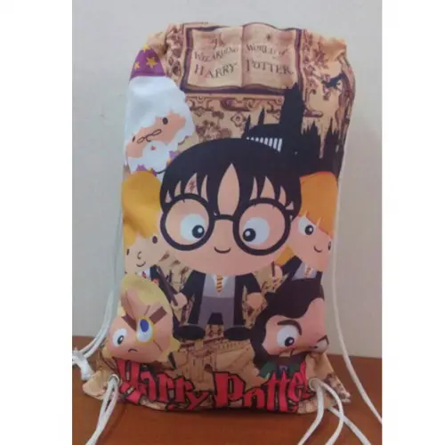 Mochilinha sacolinha sacochila mochila Harry Potter 18x28cm