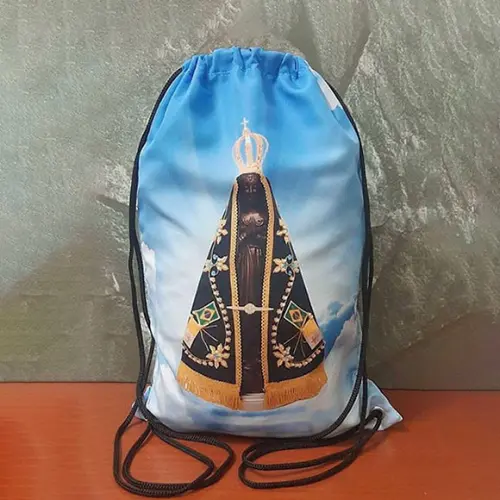 Mochila Mochilinha Nossa Senhora Aparecida 18x28cm