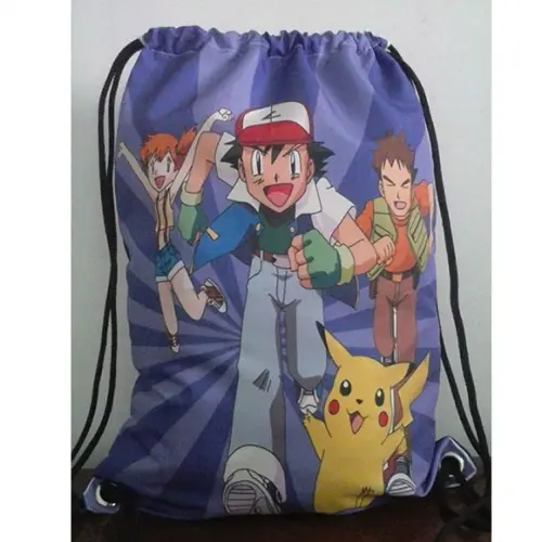 Mochilinha Sacolinha Sacochila Mochila Pokémon 18x28cm