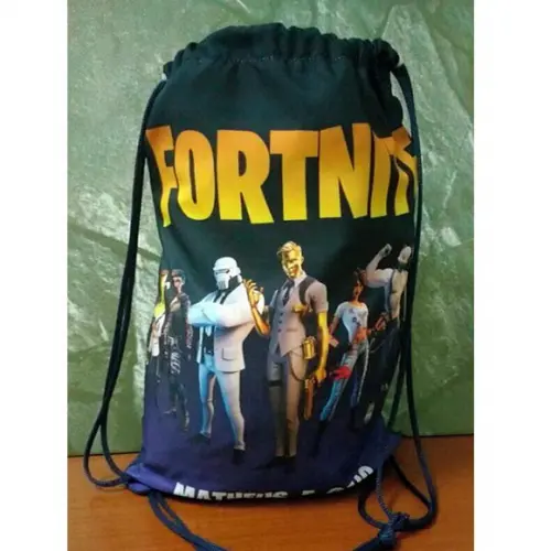Sacochila Mochilinha Mochila Sacolinha Fortnite 25x35cm