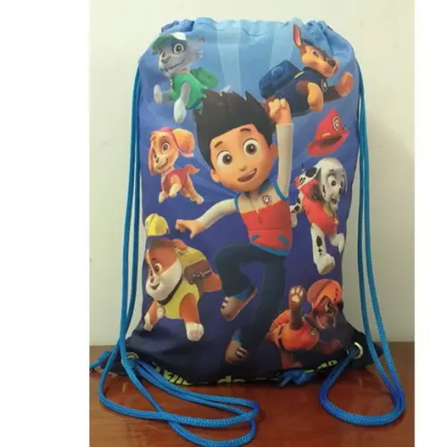 Mochilinha Mochila Sacolinha Sacochila  Patrulha Canina 18x28cm (pequeno)