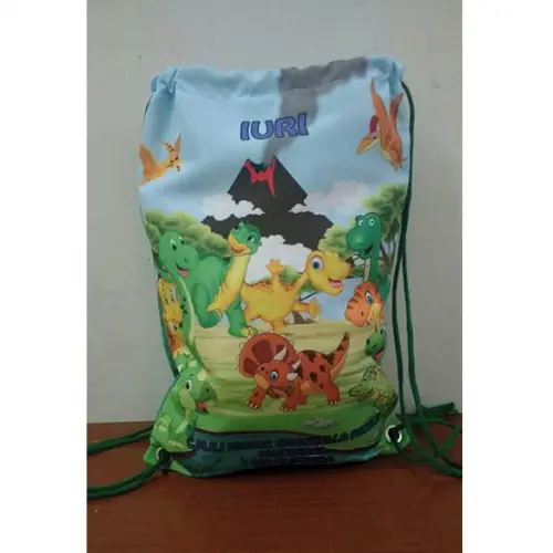 Mochilinha Sacolinha Sacochila Mochila Dinossauros 18x28cm