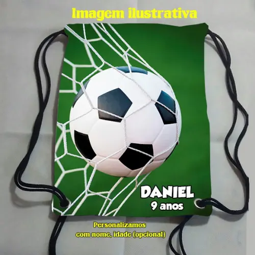 Mochilinha Mochila Sacochila Sacolinha Futebol 18x28cm (pequeno)