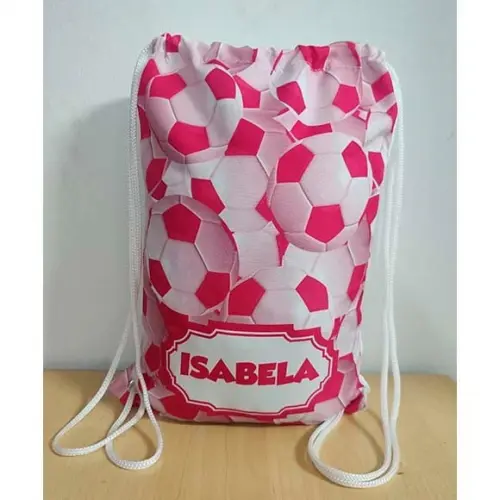 Mochilinha Sacolinha Sacochila Mochila Futebol 18x28cm (pequeno)