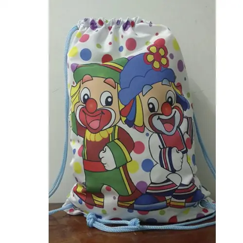 Mochilinha mochila sacolinha sacochila Patati Patatá 18x28cm (pequeno)