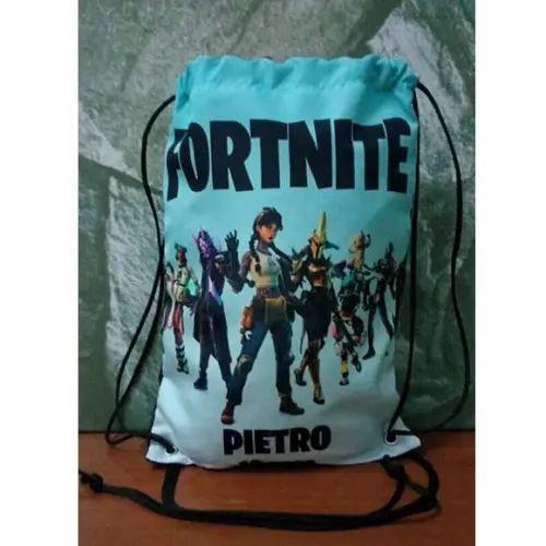 Mochila mochilinha sacochila sacolinha Fortnite 25x35cm