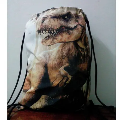 Mochilinha Sacochila Mochila Sacolinha Dinossauro 18x28cm