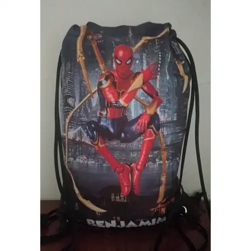 Sacochila mochilinha mochila sacolinha Homem Aranha 18x28cm (pequeno)