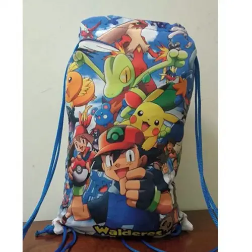 Mochilinha Sacolinha  mochila sacochila Pokémon 25x35cm