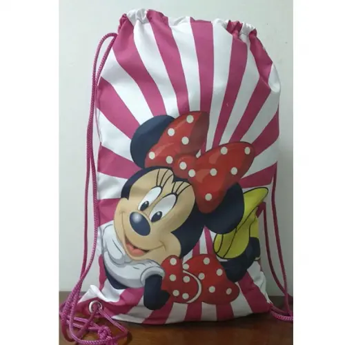Mochilinha sacolinha mochila sacochila Minnie Mouse 18x28cm