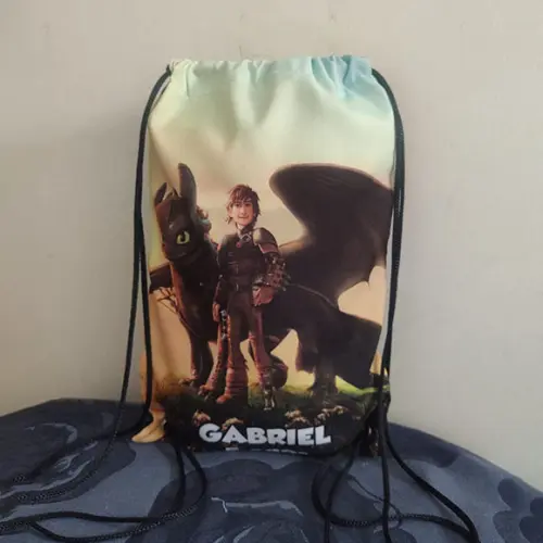 Mochilinha mochila sacochila sacolinha Como Treinar o Seu Dragão 18x28cm