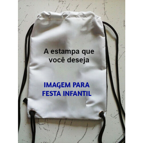 Mochila tipo saco Mochilinha Sacochila Sacolinha  Personalizada 1