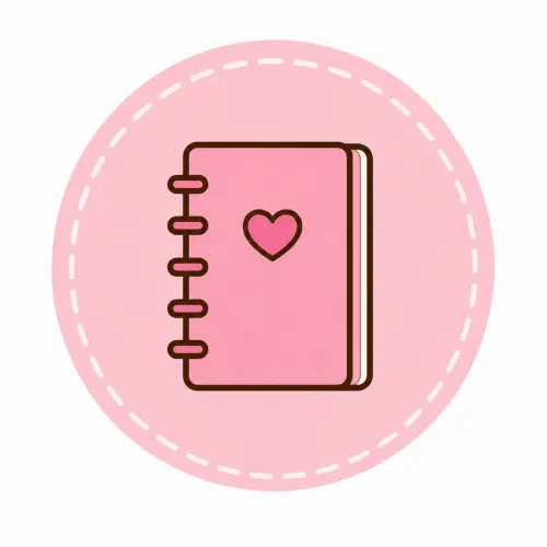 Caderno Mensagens Menina