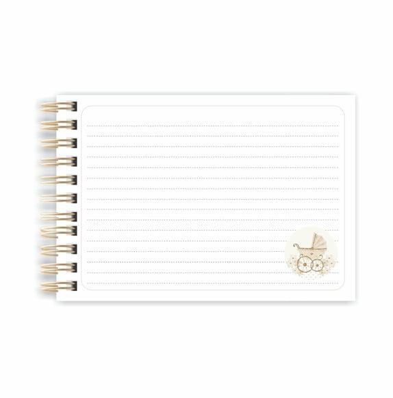 Caderno de Mensagens Bebê Menina