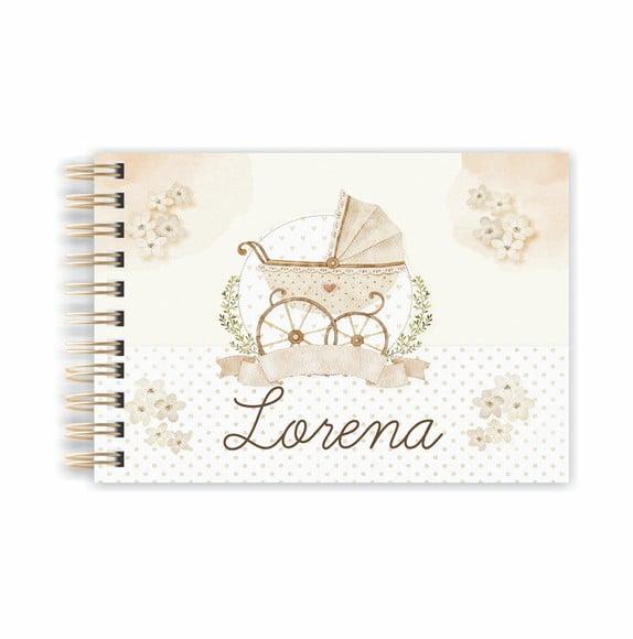Caderno de Mensagens Bebê Menina