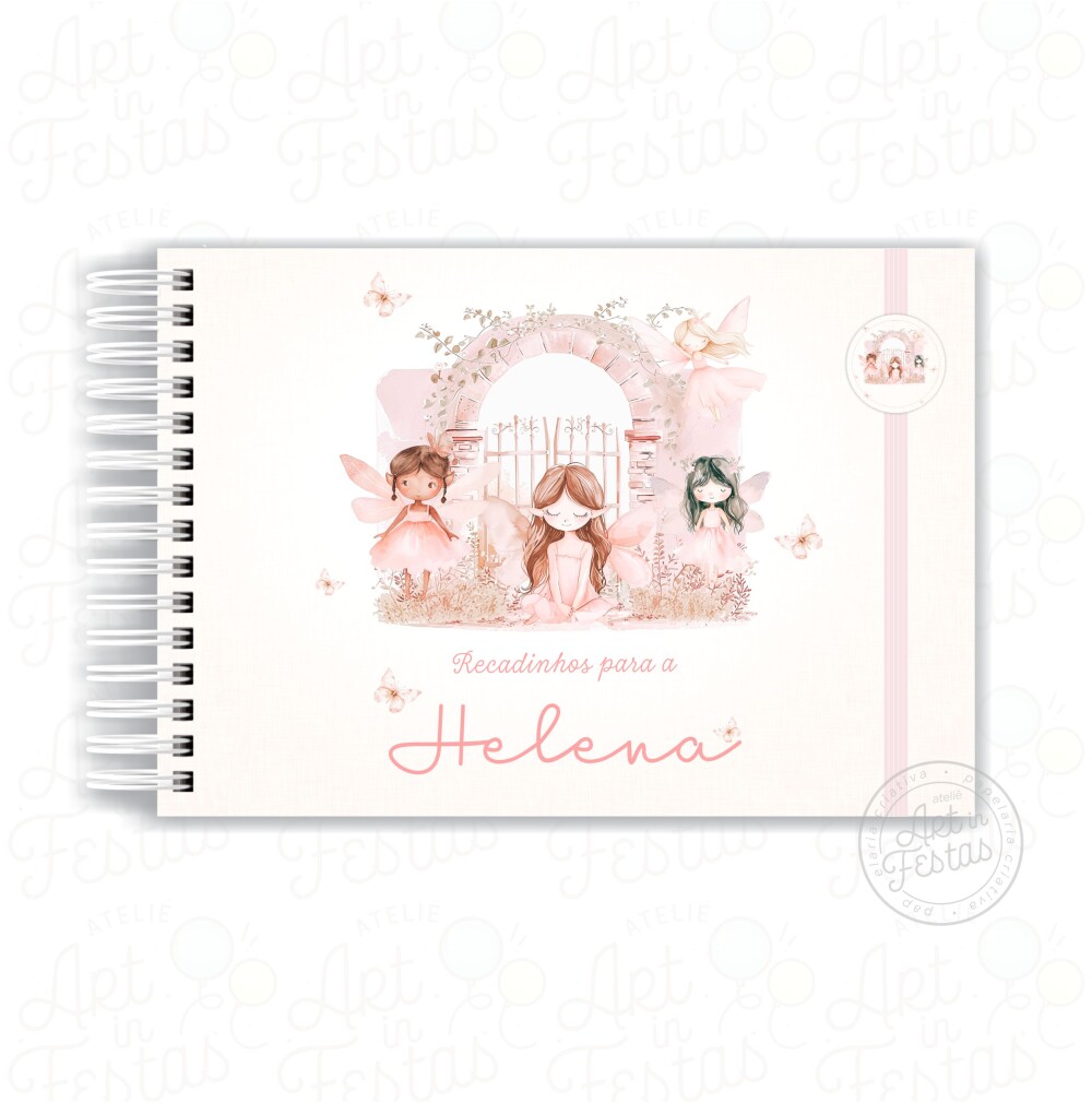 Caderno de Mensagens Fadas