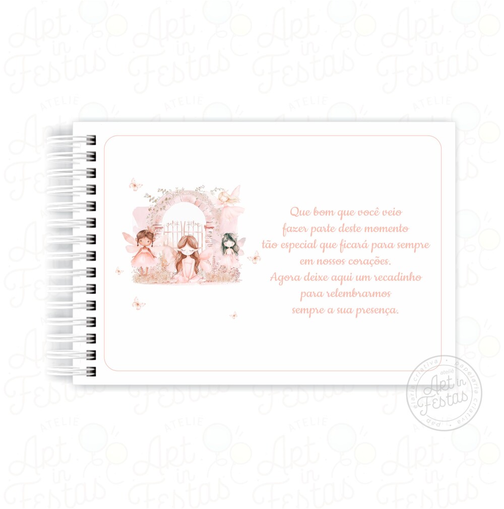 Caderno de Mensagens Fadas