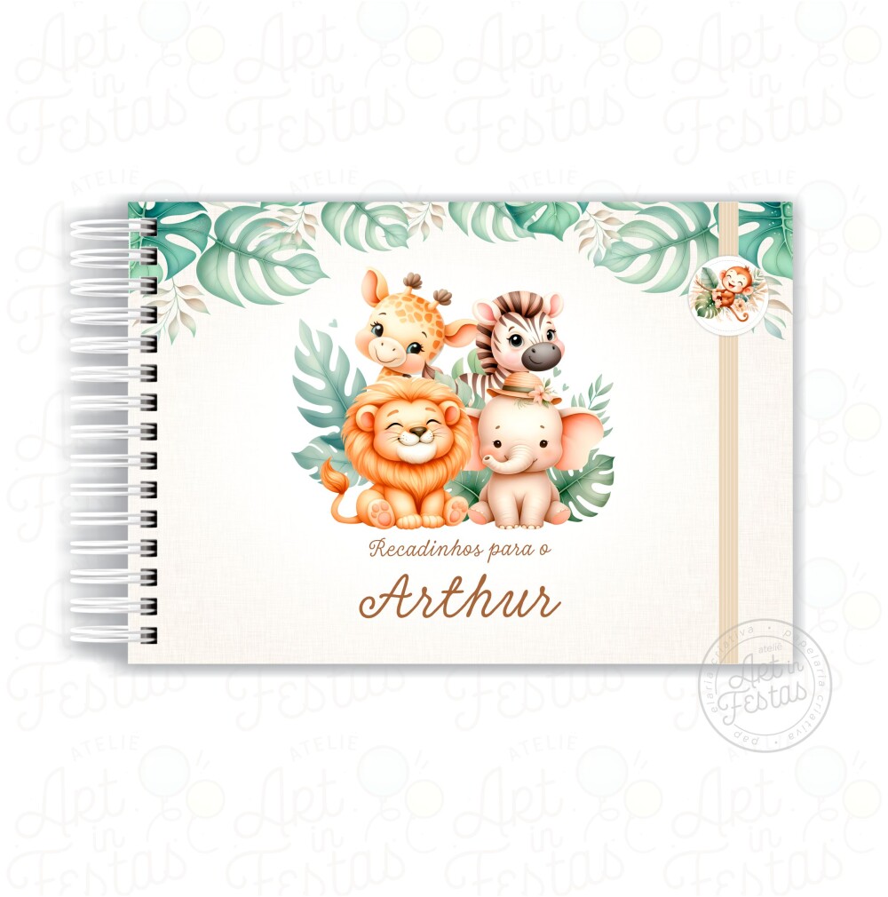 Caderno de Mensagens Safari