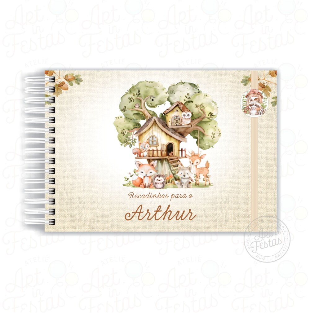 Caderno de Mensagens Bosque Menino