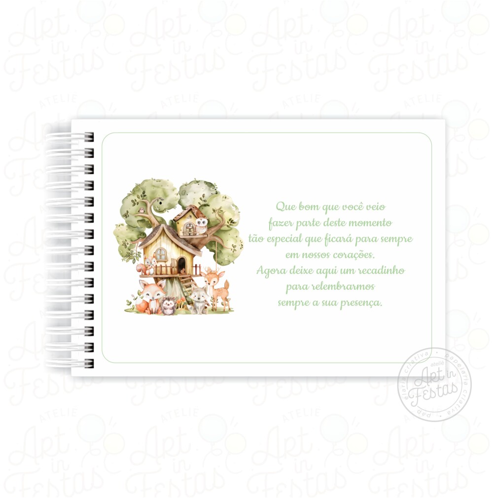 Caderno de Mensagens Bosque Menino