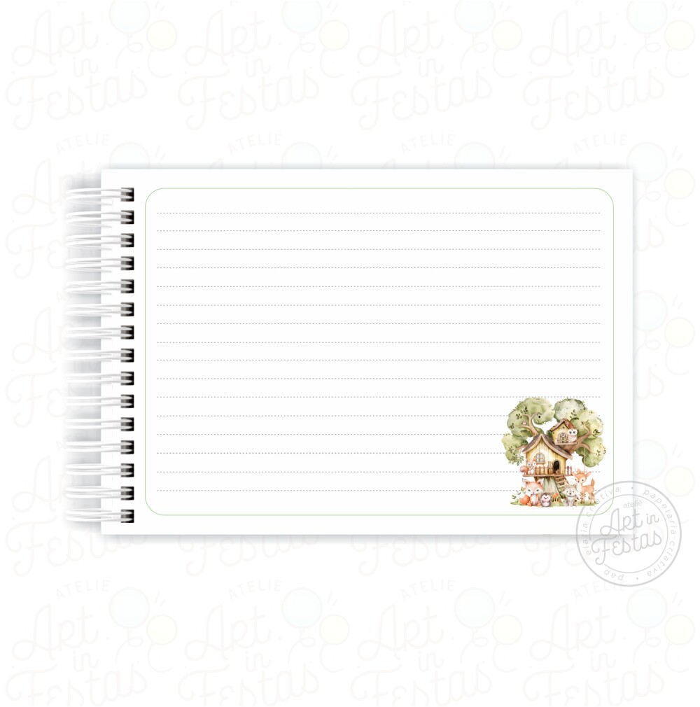 Caderno de Mensagens Bosque Menino