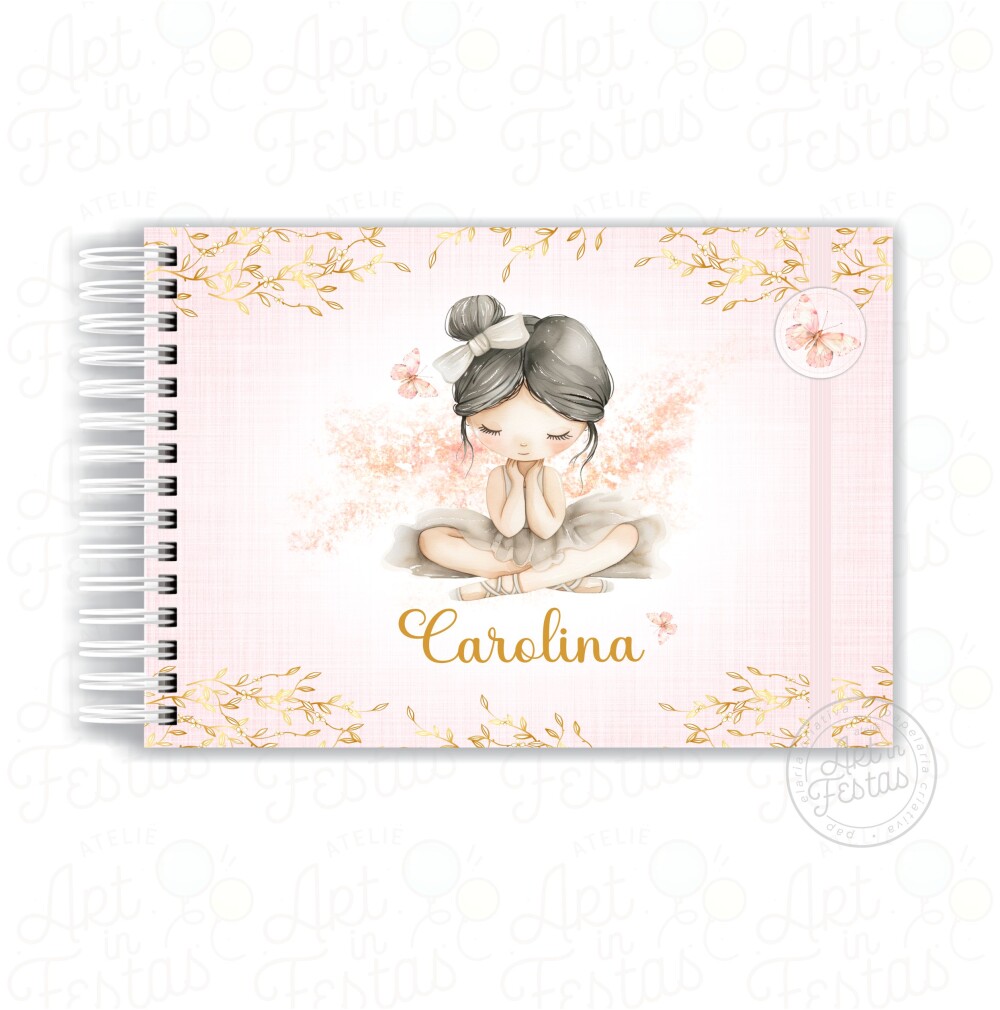 Caderno de Mensagens Bailarina
