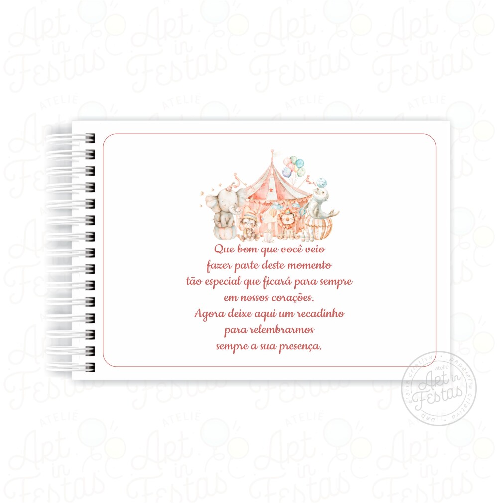 Caderno de Mensagens Circo