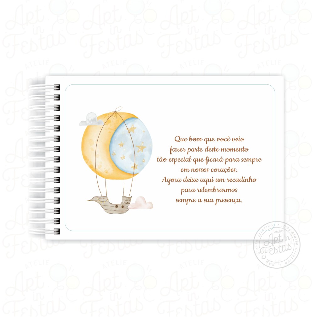 Caderno de Mensagens Balão