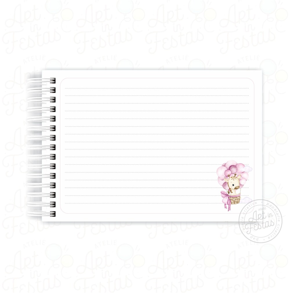 Caderno de Mensagens Girafinha