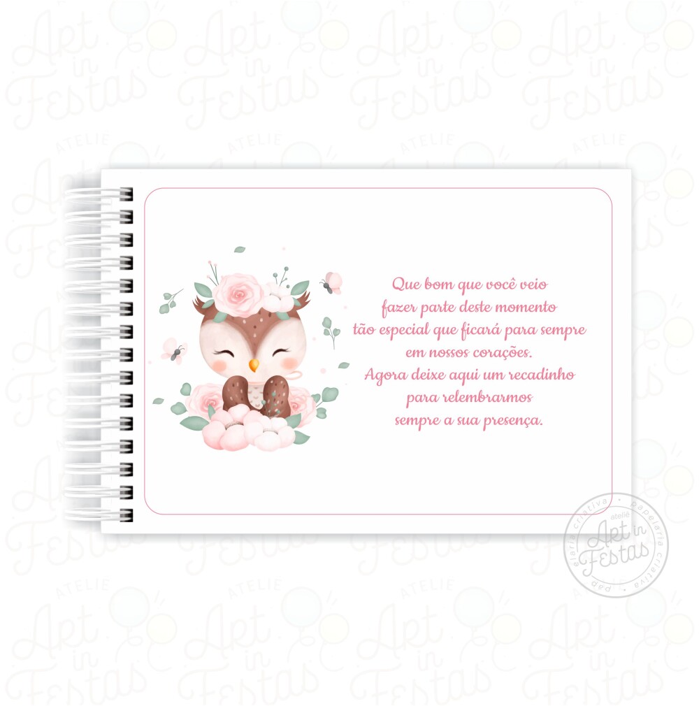 Caderno de Mensagens Corujinha