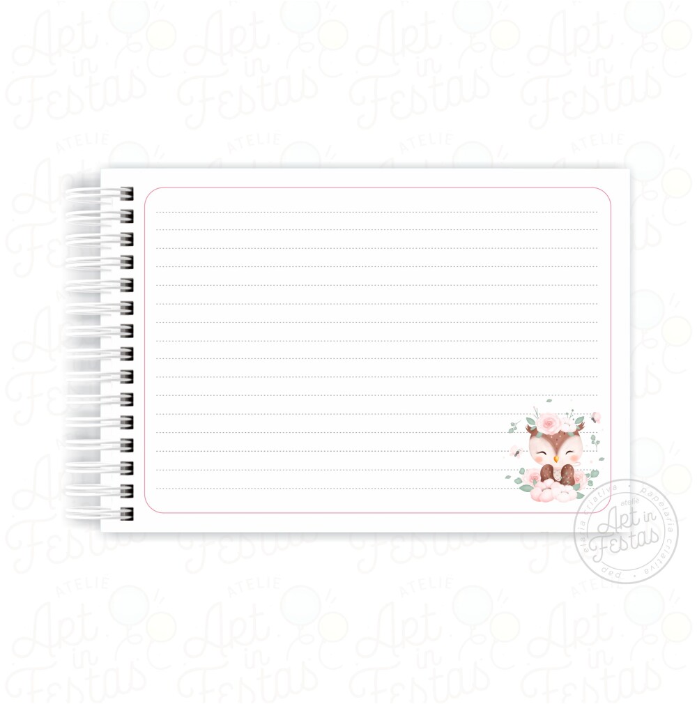 Caderno de Mensagens Corujinha