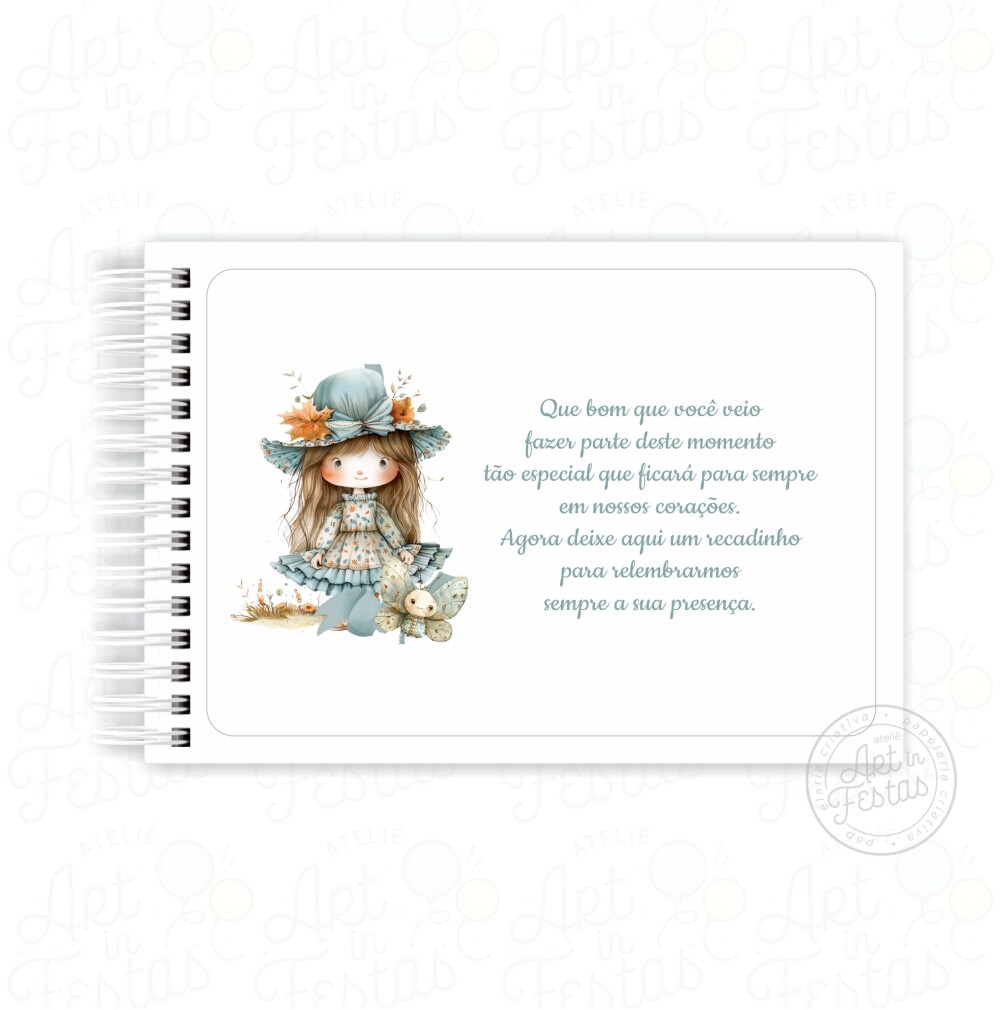 Caderno de Mensagens Bonequinha