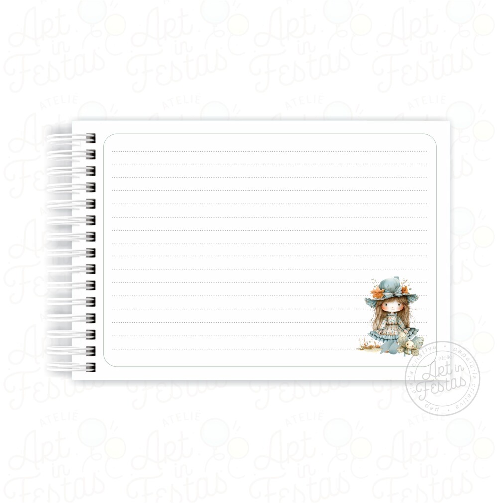 Caderno de Mensagens Bonequinha