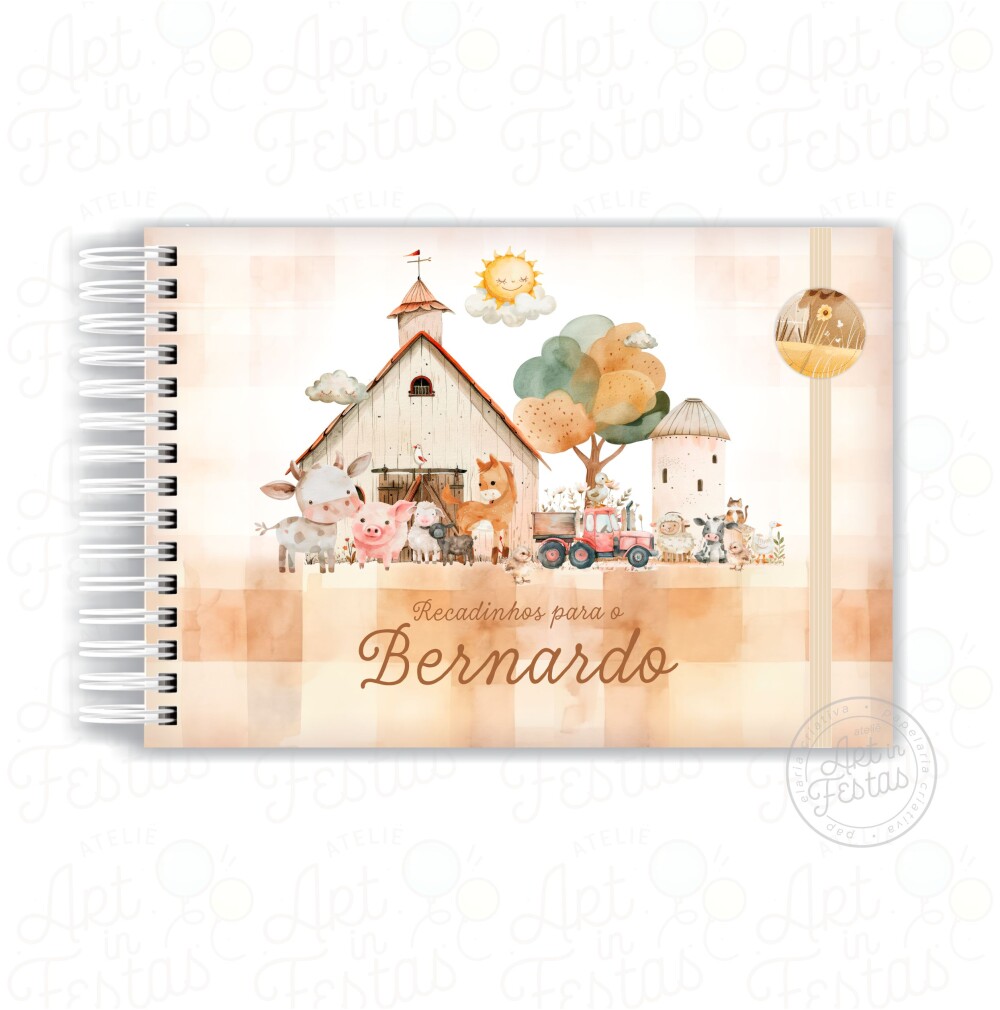 Caderno de Mensagens Fazendinha