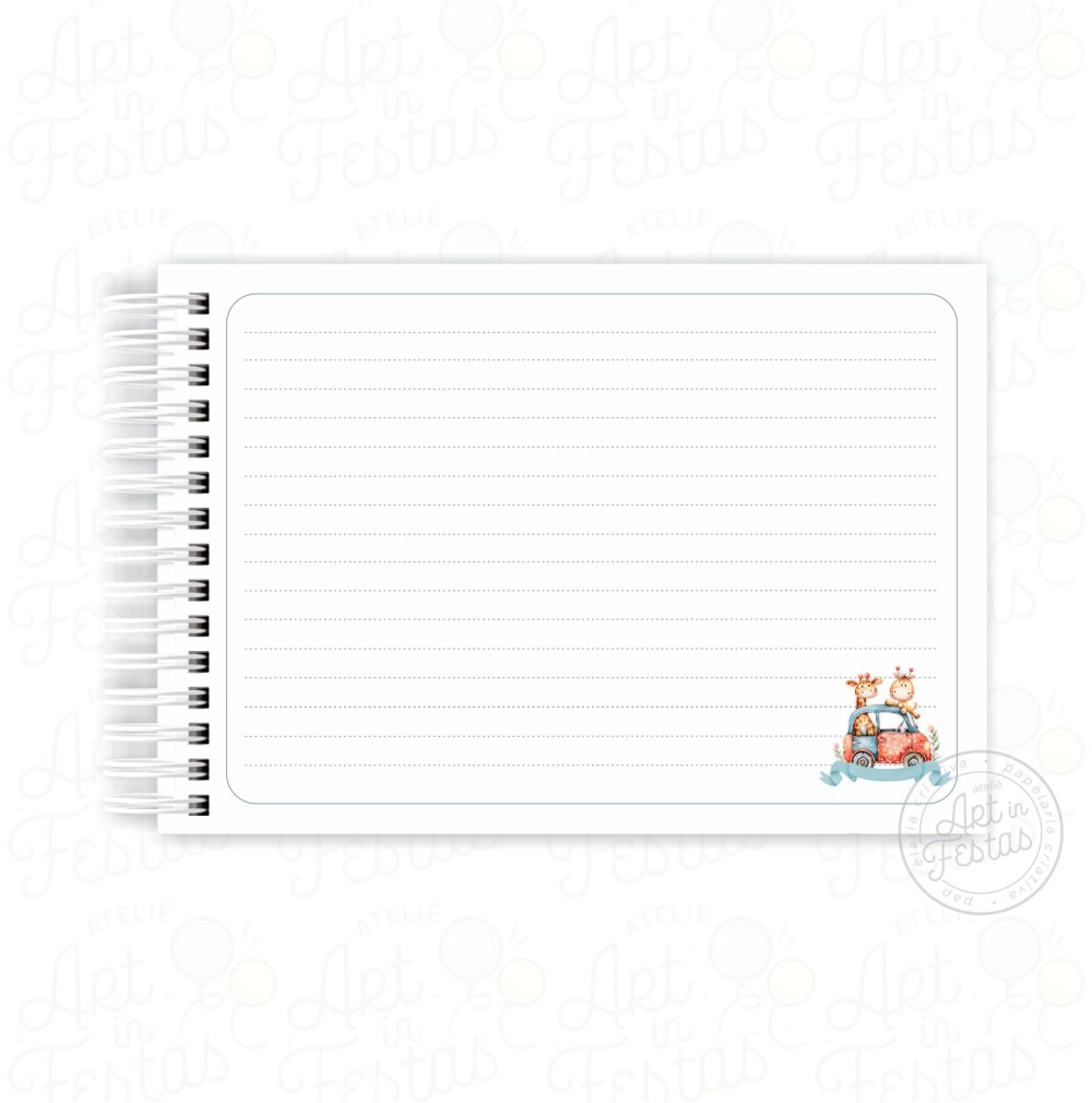 Caderno de Mensagens Girafinhas