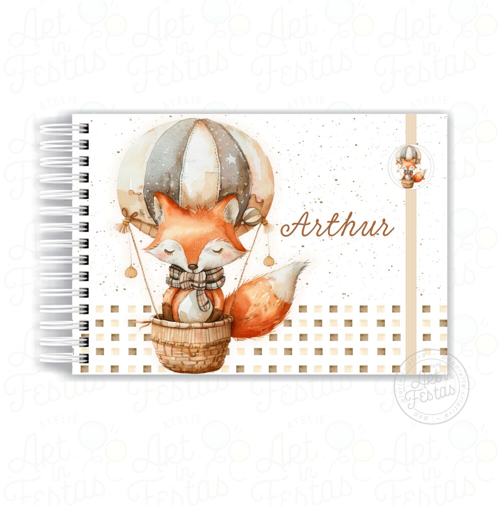 Caderno de Mensagens Raposinha Baloeira