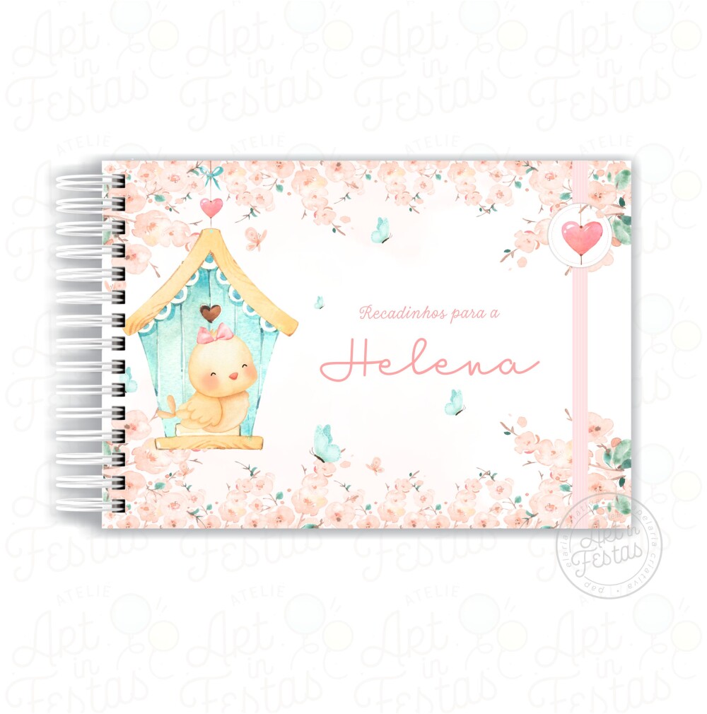 Caderno de Mensagens Jardim dos Passarinhos