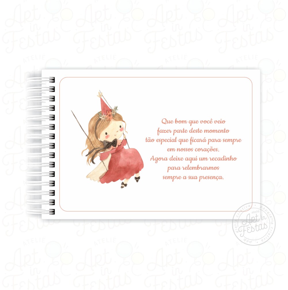 Caderno de Mensagens Fadas