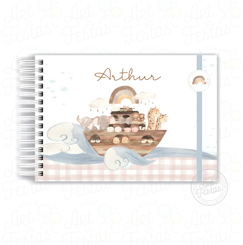 Caderno de Mensagens Arca de Noé