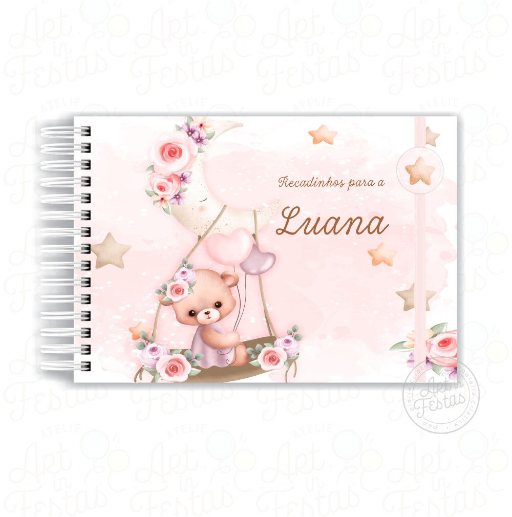Caderno de Mensagens Ursinha Baby