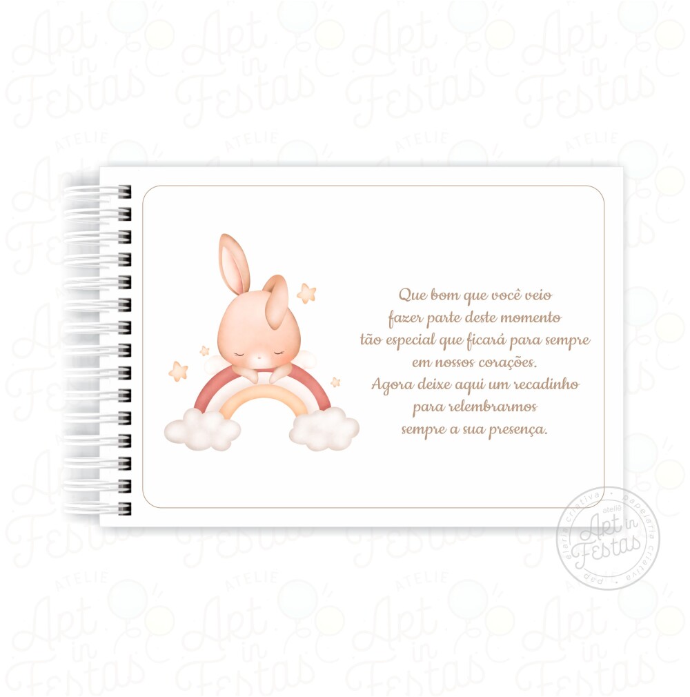 Caderno de Mensagens Coelhinho